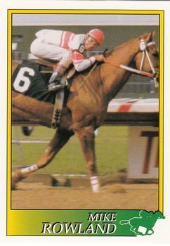 1993 Jockey Star #129 Mike Rowland Front